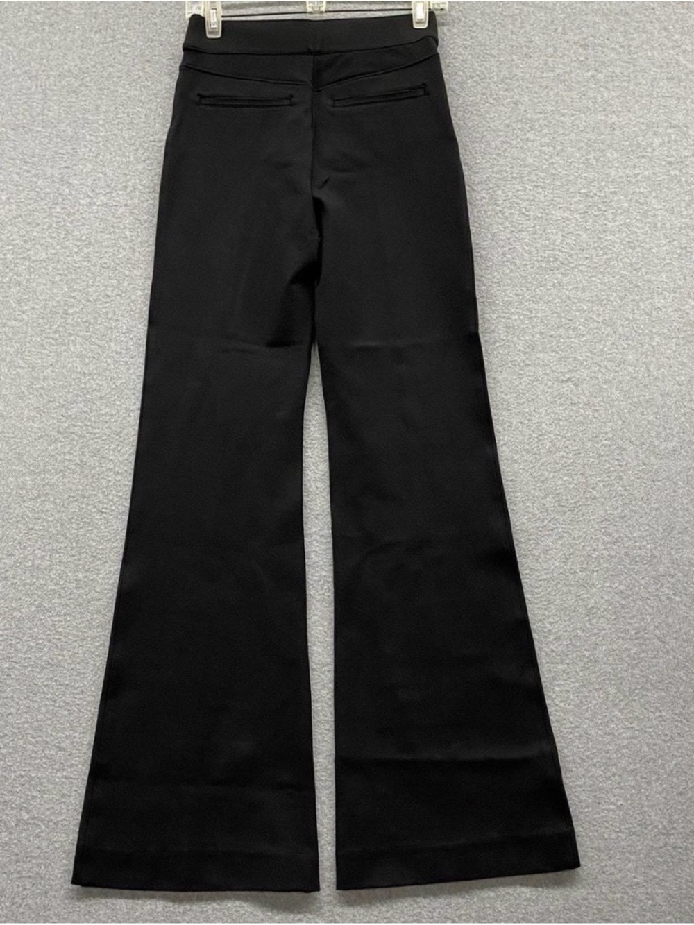 UEC SPANX BLACK SLIMMING Pintuck Pull on Point Flare Pants SZ M - Picture 3 of 15